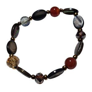 Boho Multicolor Gemstone Beaded Stretch Bracelet Fashion Jewelry Women